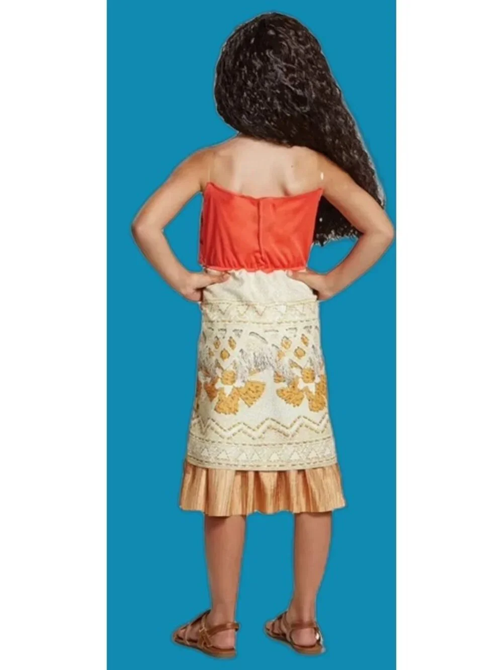 DISNEY PRINCESS MOANA Girl's XS Costume SIZE 4-5 Cosplay NEW